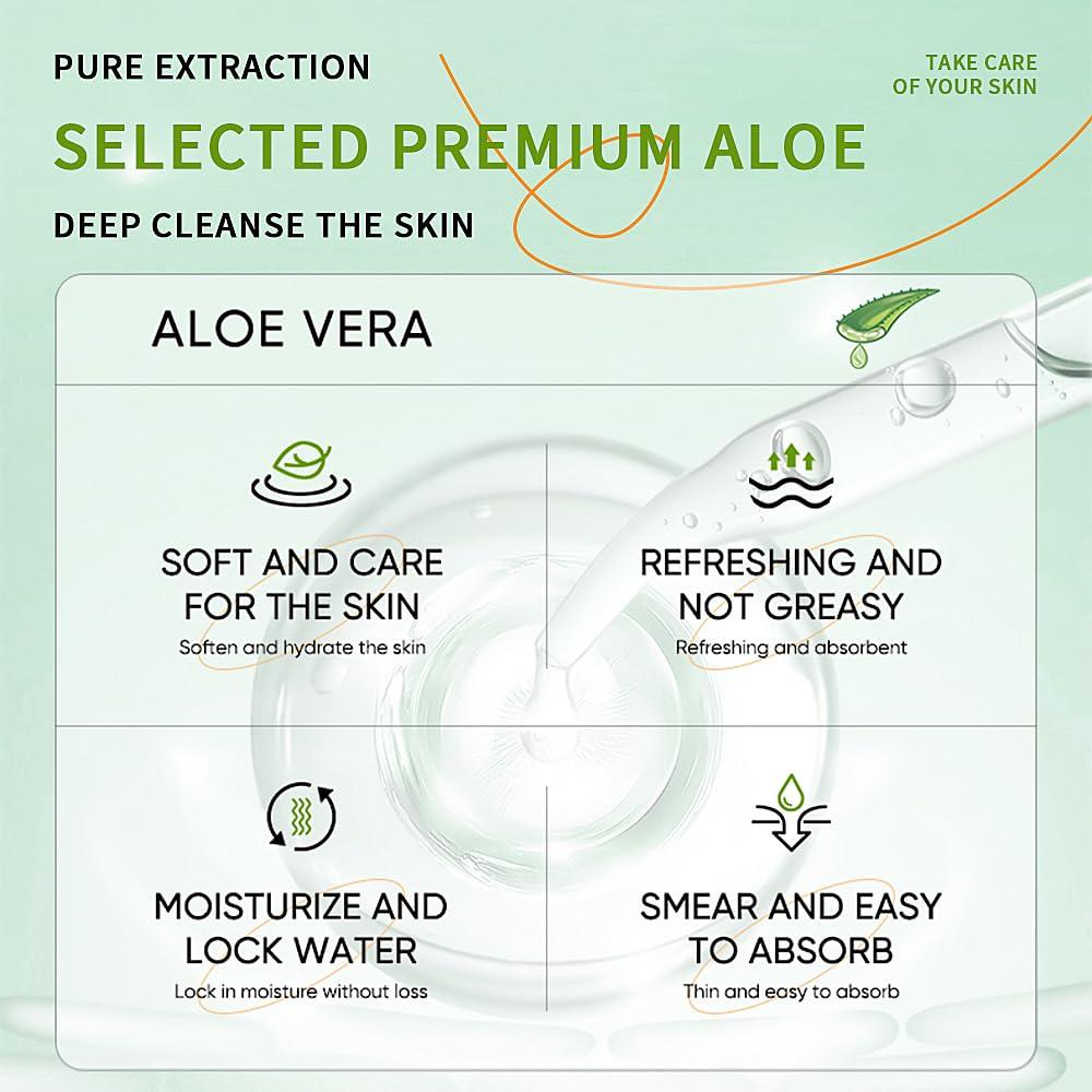 Gel de Aloe Vera 3 PCS BLMBAY 41.5 ml Hidratante y Calmante