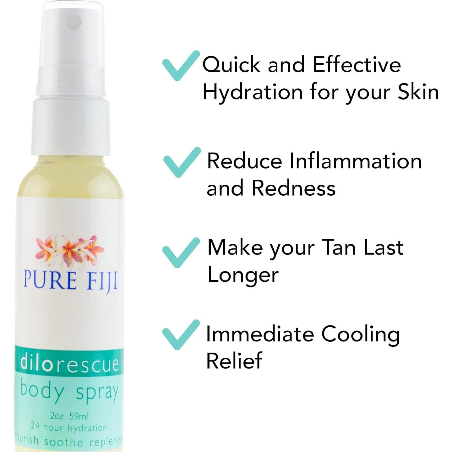 Spray Hidratante Después del Sol Pure Fiji 59 ml Aloe Vera Dilo