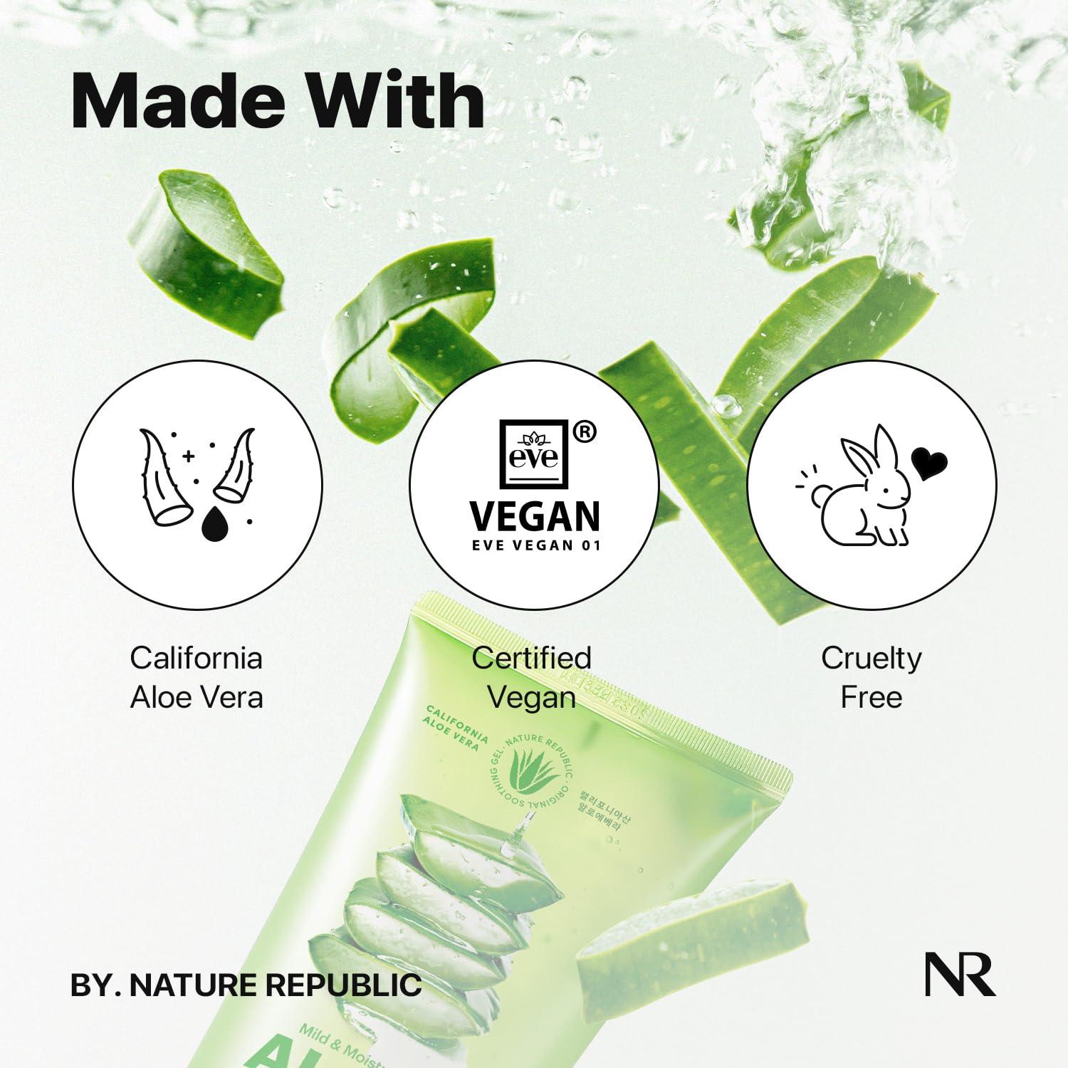 Gel Hidratante de Aloe Vera Nature Republic 92% - 2 Tubos