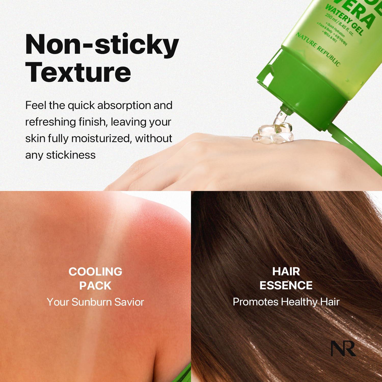 Gel Hidratante de Aloe Vera Nature Republic 92% - 2 Tubos