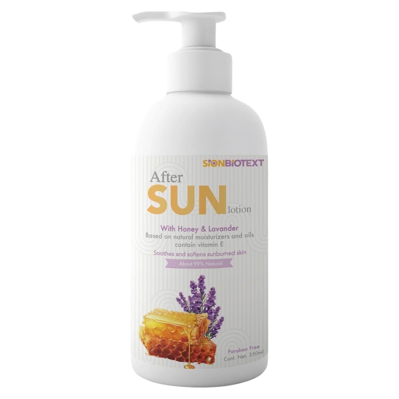 Loción Después del Sol Sion Biotext Miel y Lavanda 250ml