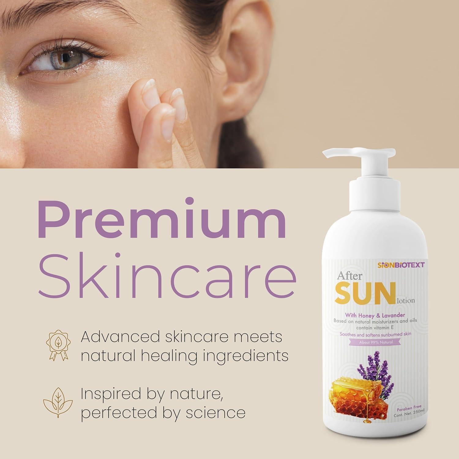 Loción Después del Sol Sion Biotext Miel y Lavanda 250ml