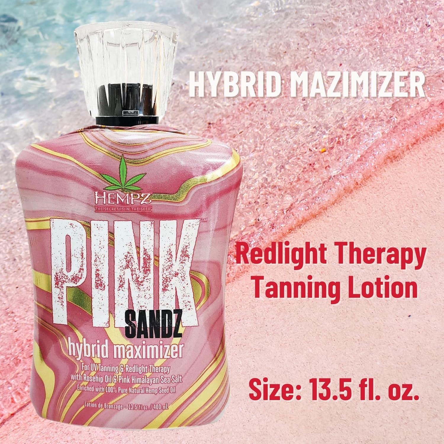 Maximizador de Bronceado Hempz Pink Sandz 400ml - Terapia Luz Roja