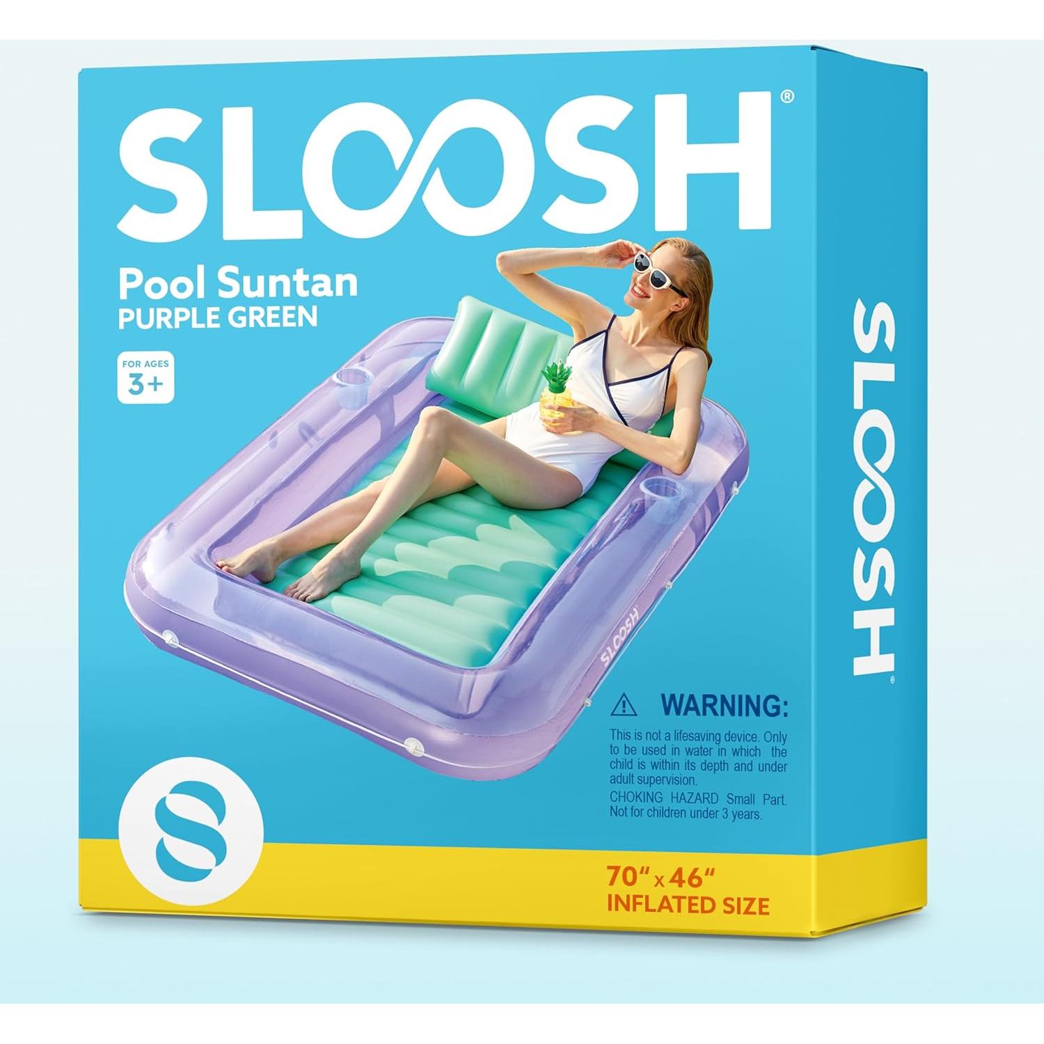 Flotador Inflable Sloosh Grande 177.8x116.8cm con Almohada
