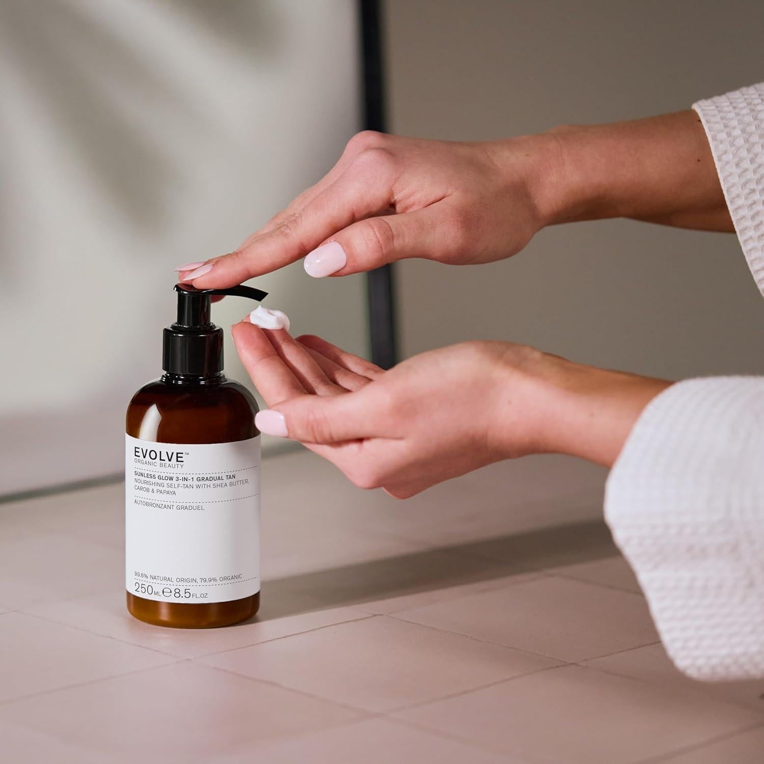 Evolve Brillo Sin Sol 3-en-1 Bronceado Gradual 250 ml - Vegano