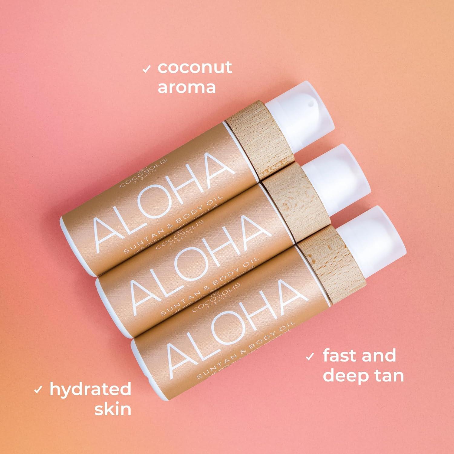 Aceite Bronceador Corporal COCOSOLIS ALOHA 250g - Orgánico