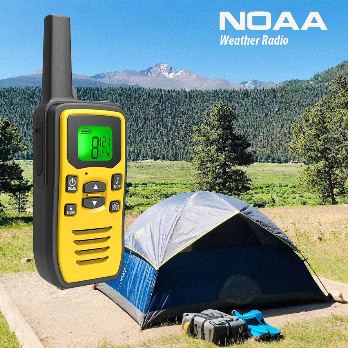 Walkie Talkies KOMVOX GT60 Amarillo Recargables 10 KM