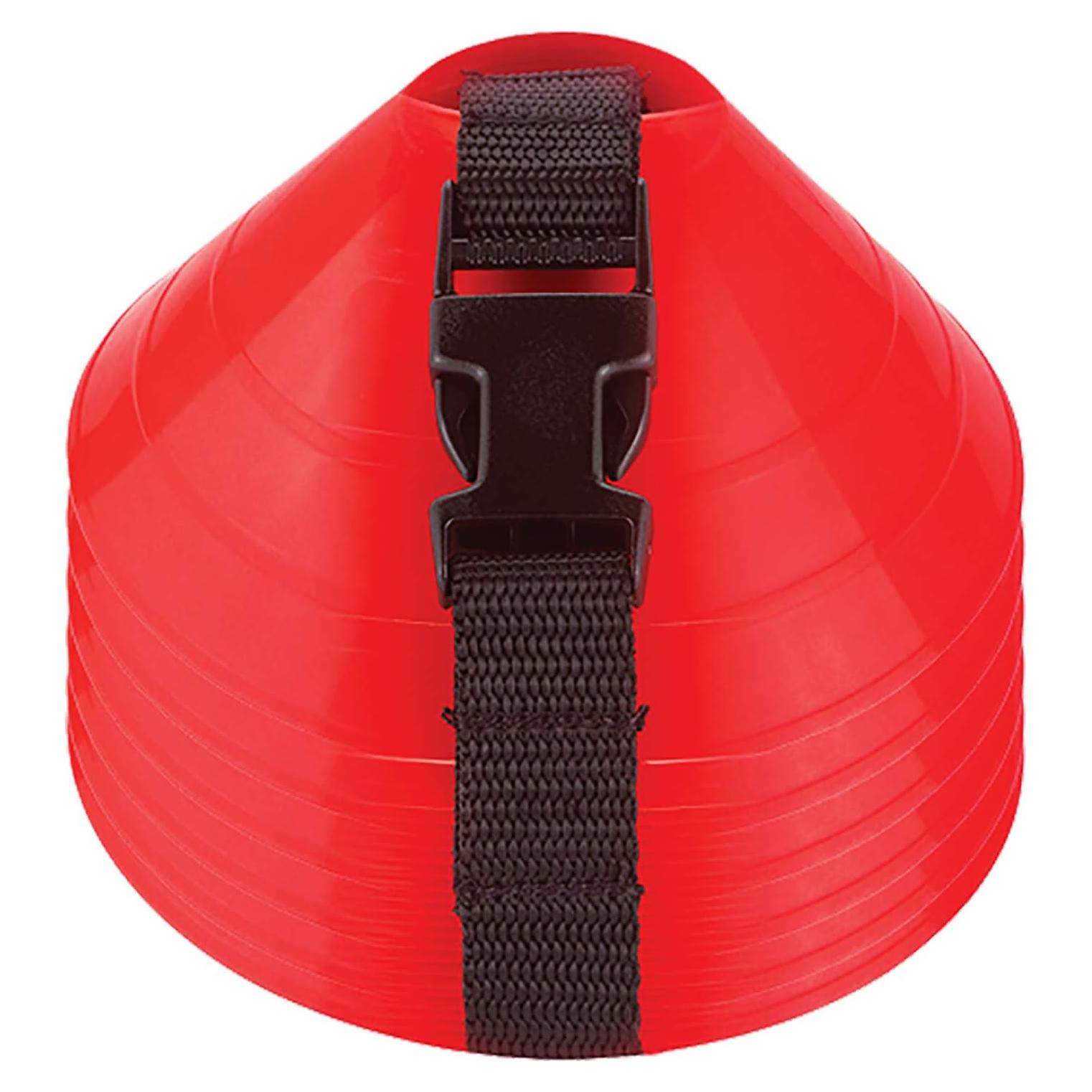 Set de 6 Conos de Disco Grandes American Challenge - Rojo