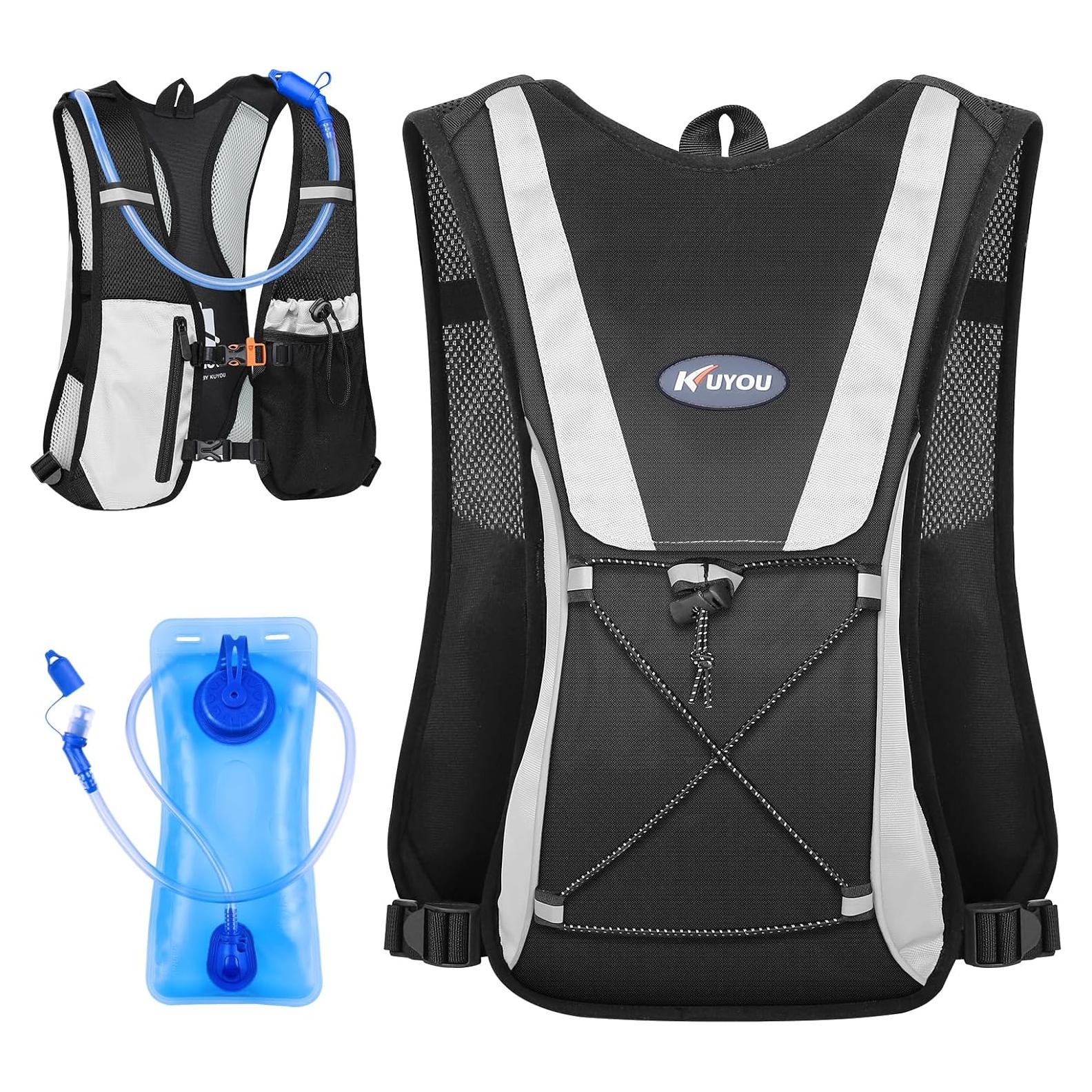 Chaleco de Hidratación KUYOU 2L con Correas Ajustables y Reflectante