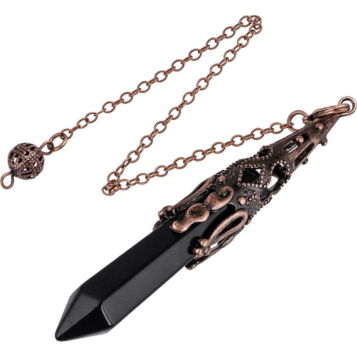 Conjunto de Runas Futhark y 6 Péndulos de Cristal Mookaitedecor