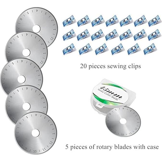 Juego de Cortadores Rotativos - Acolchado A2, 1,72 kg, Turquesa