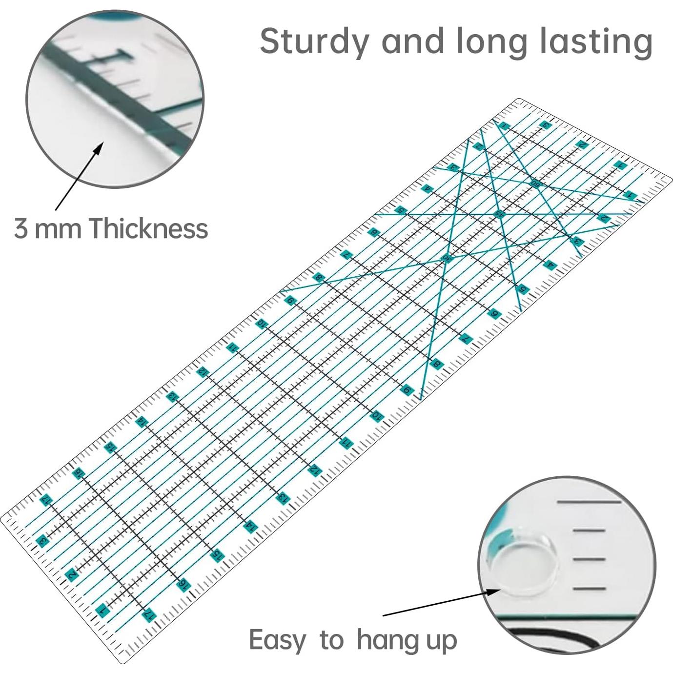 Juego de Cortadores Rotativos - Acolchado A2, 1,72 kg, Turquesa