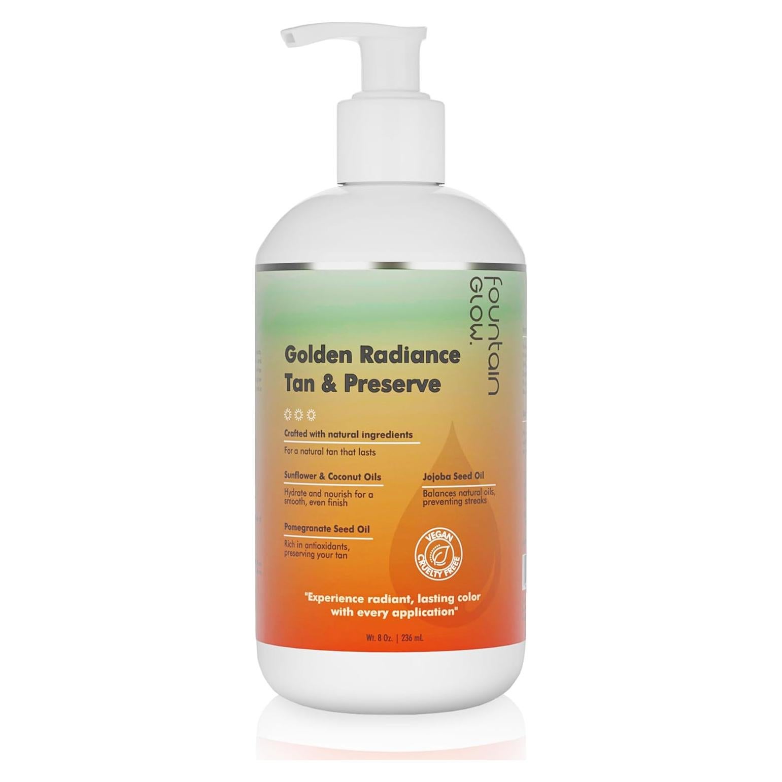 Autobronceador Natural FountainGlow 236.6 ml - Sin Sol, Hidratante