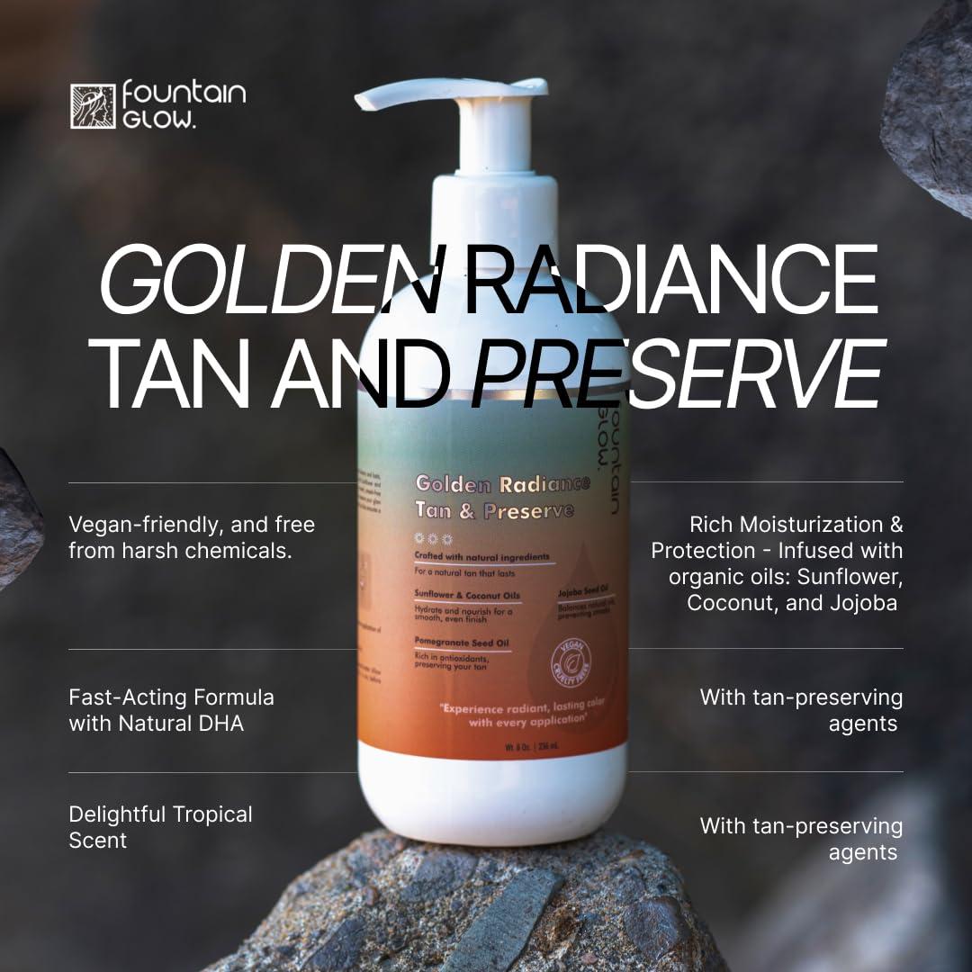 Autobronceador Natural FountainGlow 236.6 ml - Sin Sol, Hidratante