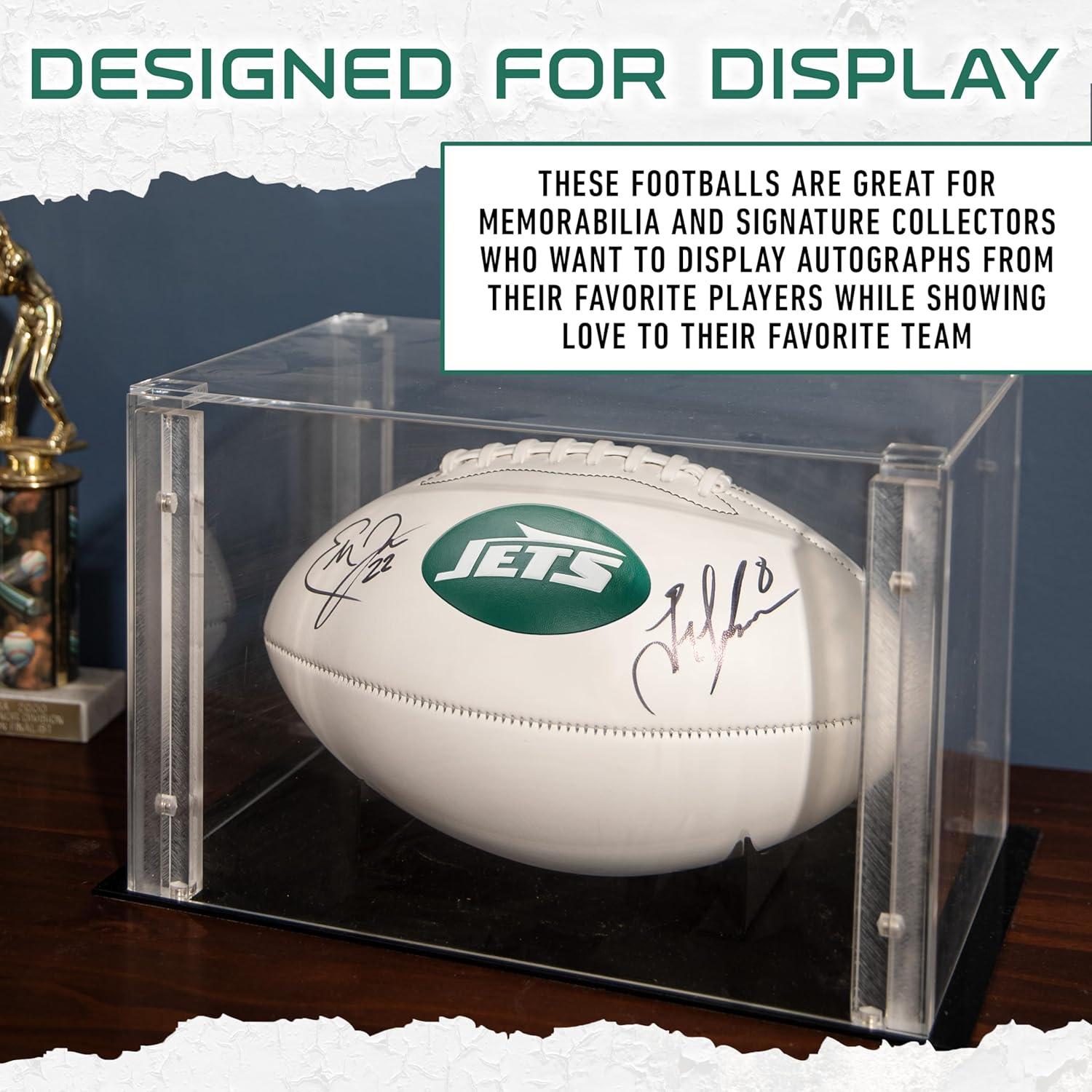 Balón de Fútbol Americano Autografiado Franklin Sports NFL - New York Jets