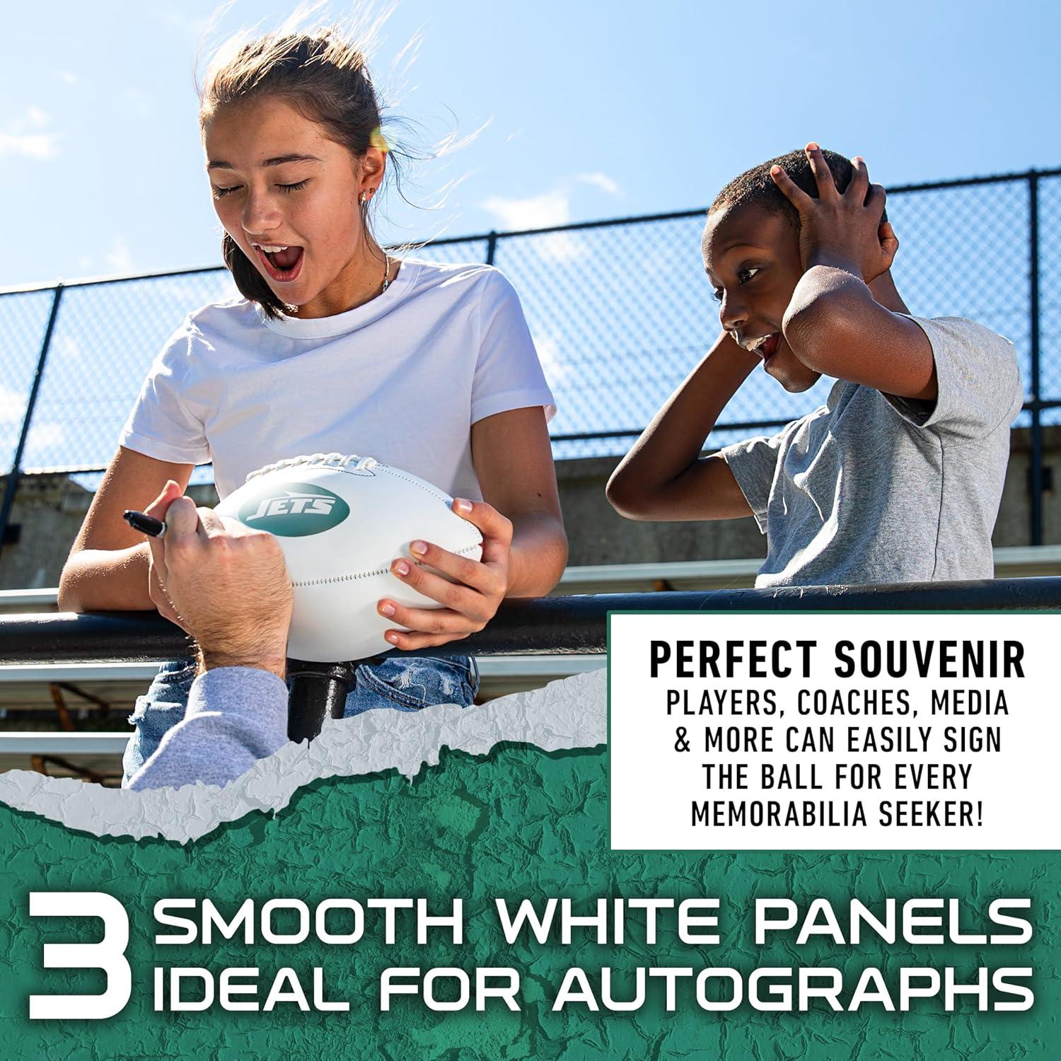 Balón de Fútbol Americano Autografiado Franklin Sports NFL - New York Jets