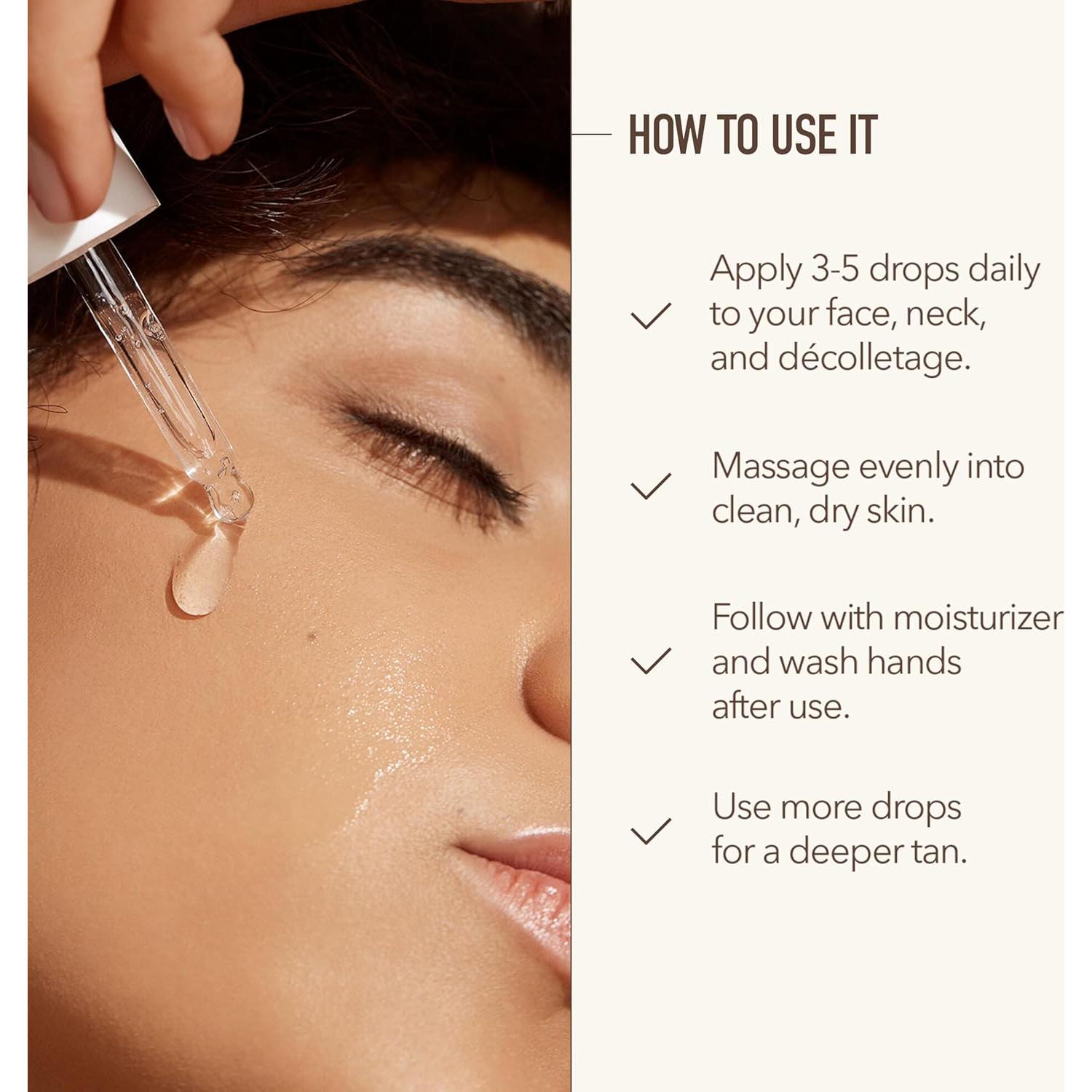 Suero Autobronceador Nuda 28.35 g - Hidrata y Broncea Sin Rayas