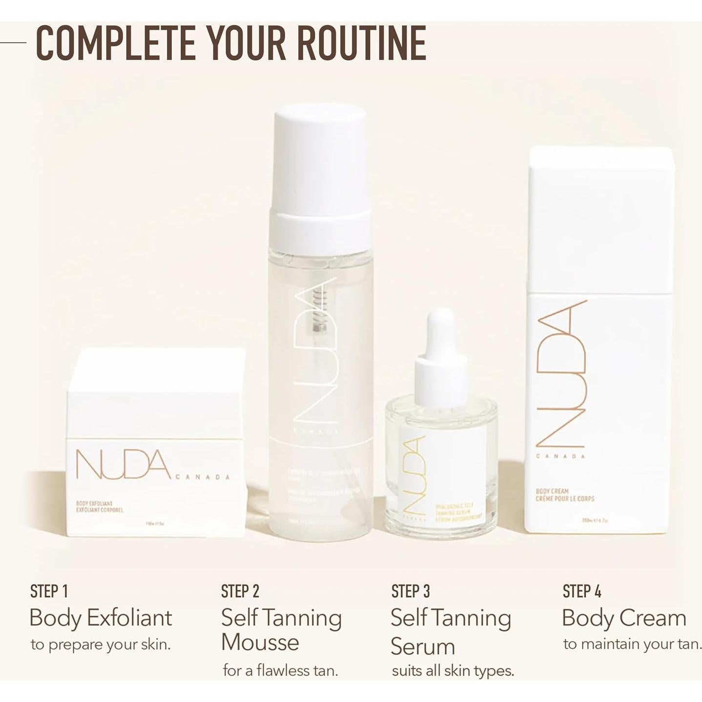 Suero Autobronceador Nuda 28.35 g - Hidrata y Broncea Sin Rayas