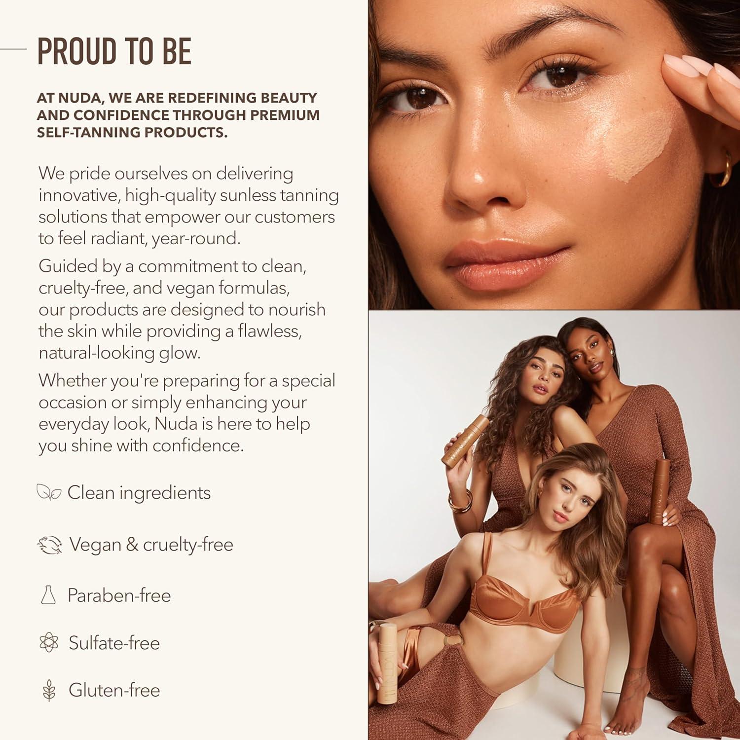 Suero Autobronceador Nuda 28.35 g - Hidrata y Broncea Sin Rayas