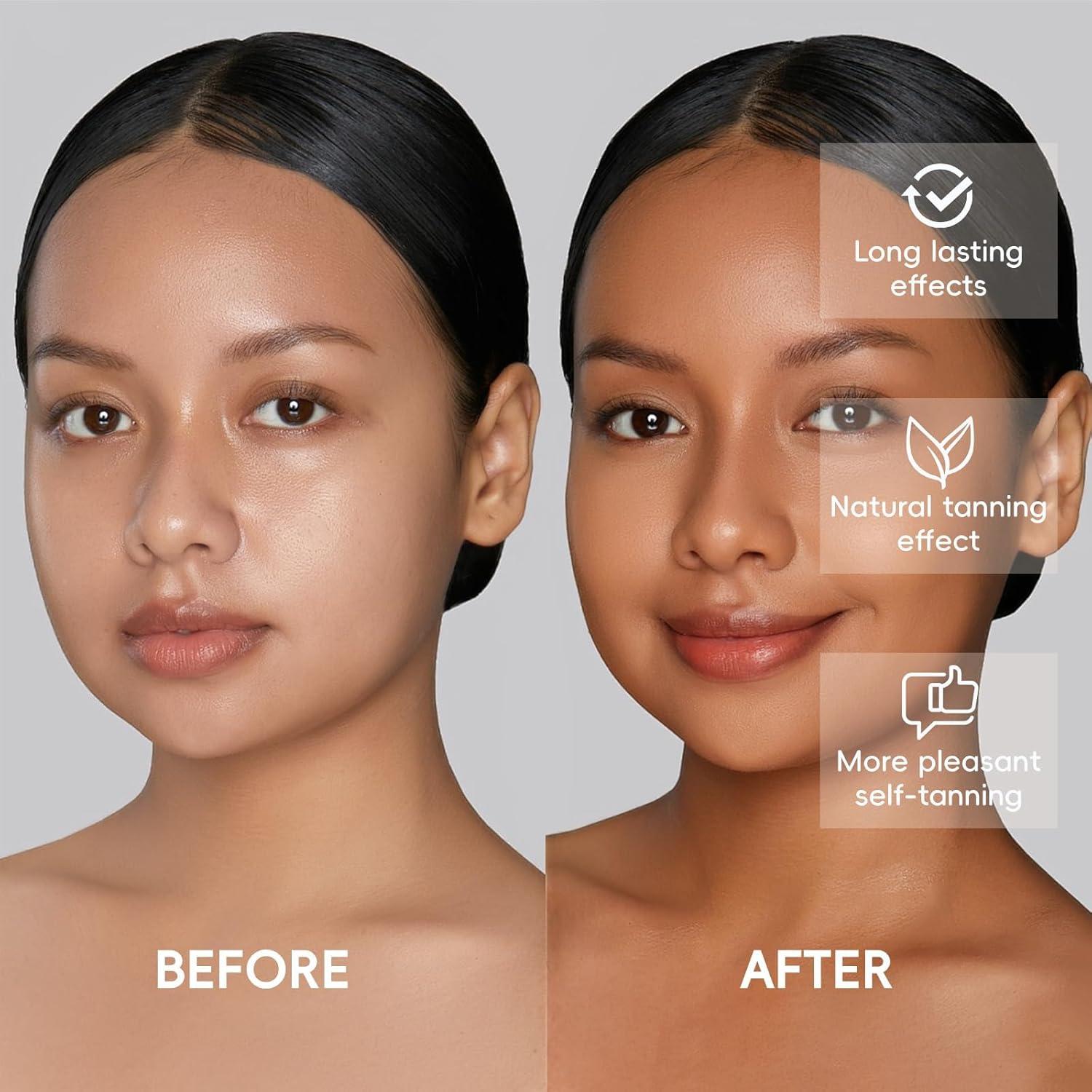 Gotas de bronceado facial PIPIGE - Orgánico y vegano 108g