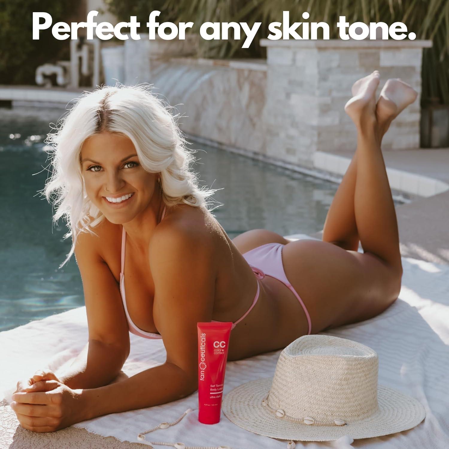 Auto Bronceador Tanceuticals Ultra Oscuro - Loción Bronceadora Natural