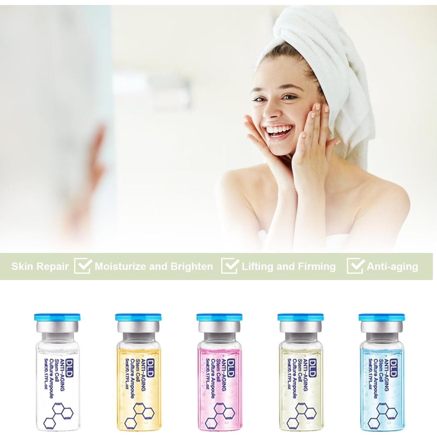 Kit de Cuidado Facial BB Glow Veerlogix - 10 Viales Hidratantes