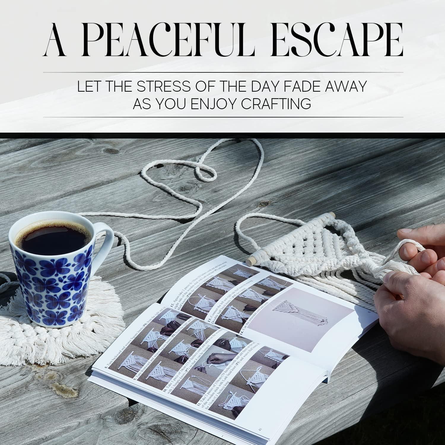 Kit de Macramé CULETCRAFT 153 piezas con libro y accesorios