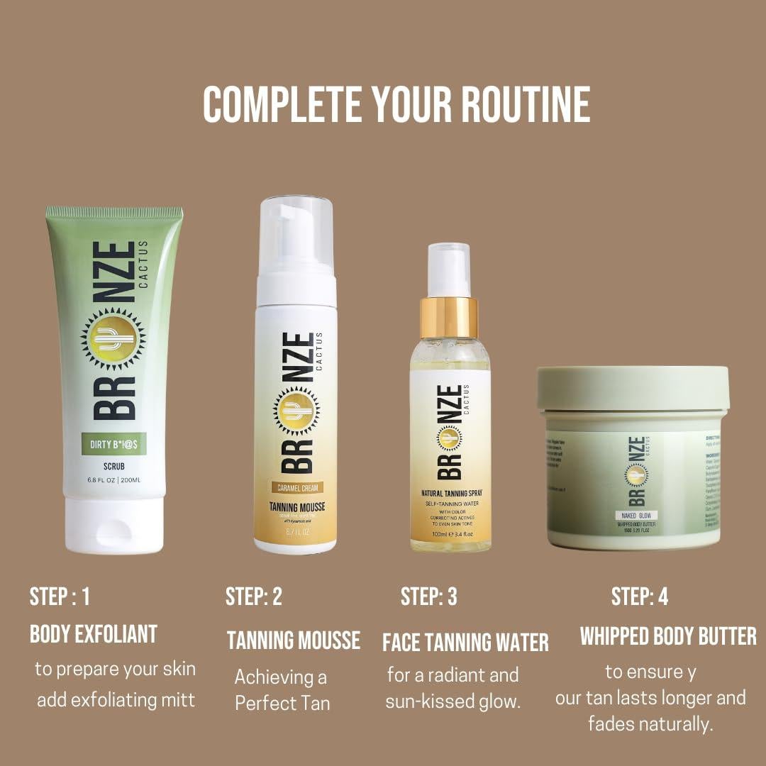 Mousse Autobronceadora Bronze Cactus 200ml - Sin Rayas, Vegana