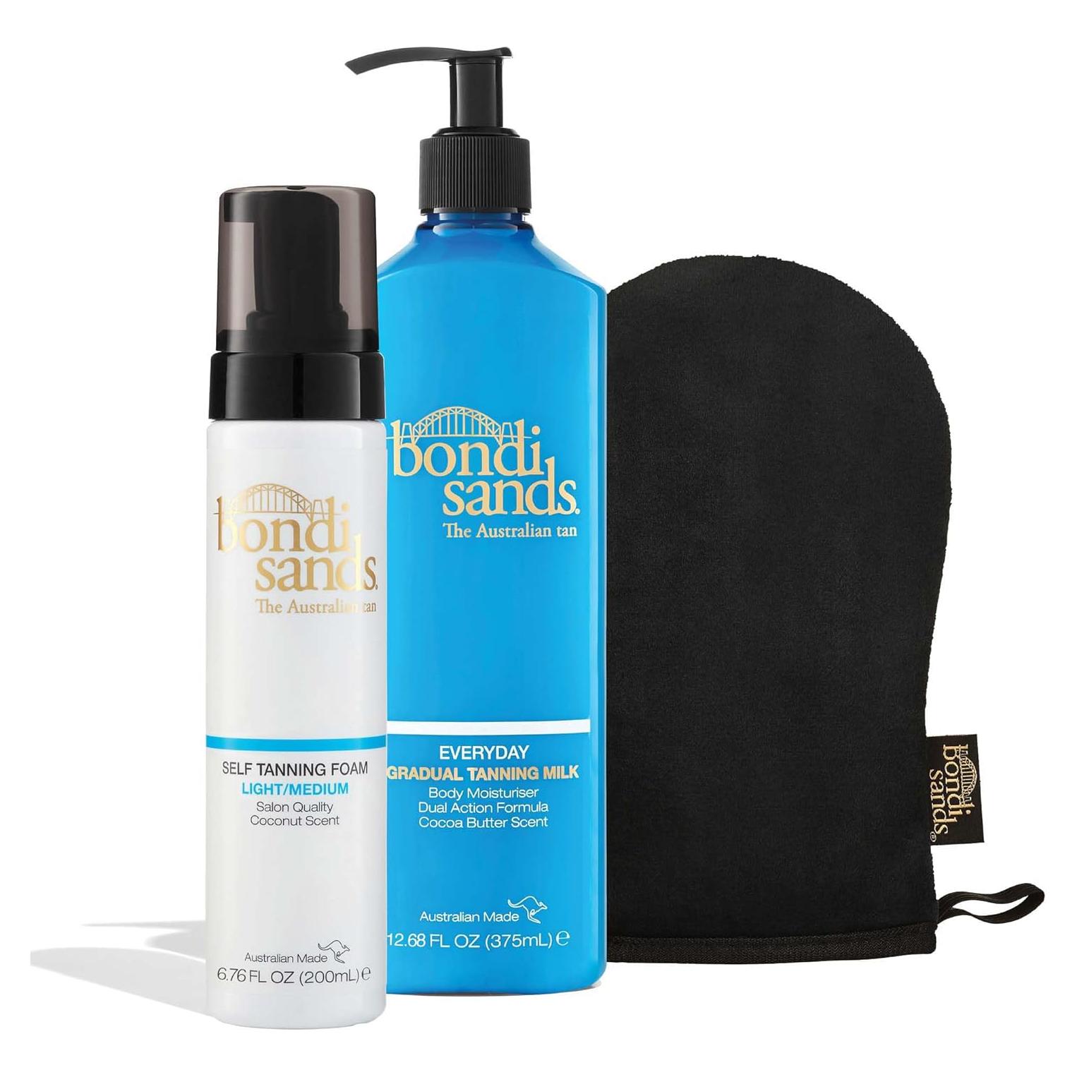 Kit de Bronceado Bondi Sands - Espuma Ligera/Media y Leche Gradual