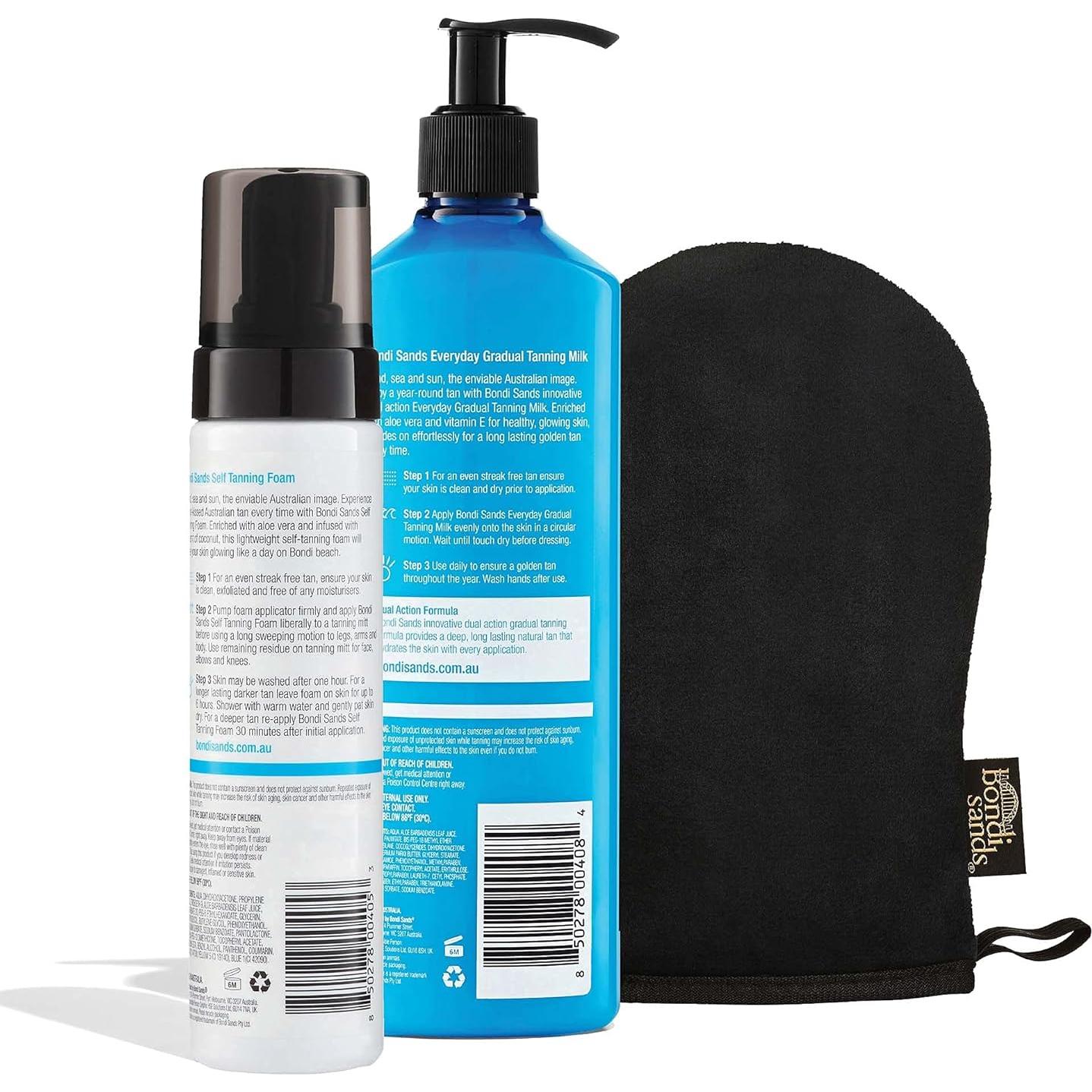 Kit de Bronceado Bondi Sands - Espuma Ligera/Media y Leche Gradual