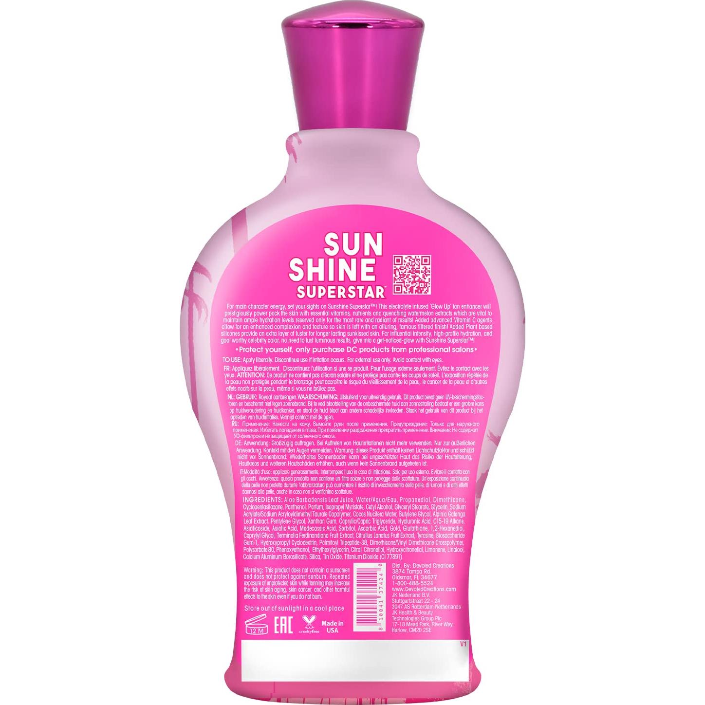 Potenciador de Bronceado Devoted Creations Sunshine Superstar 360ml