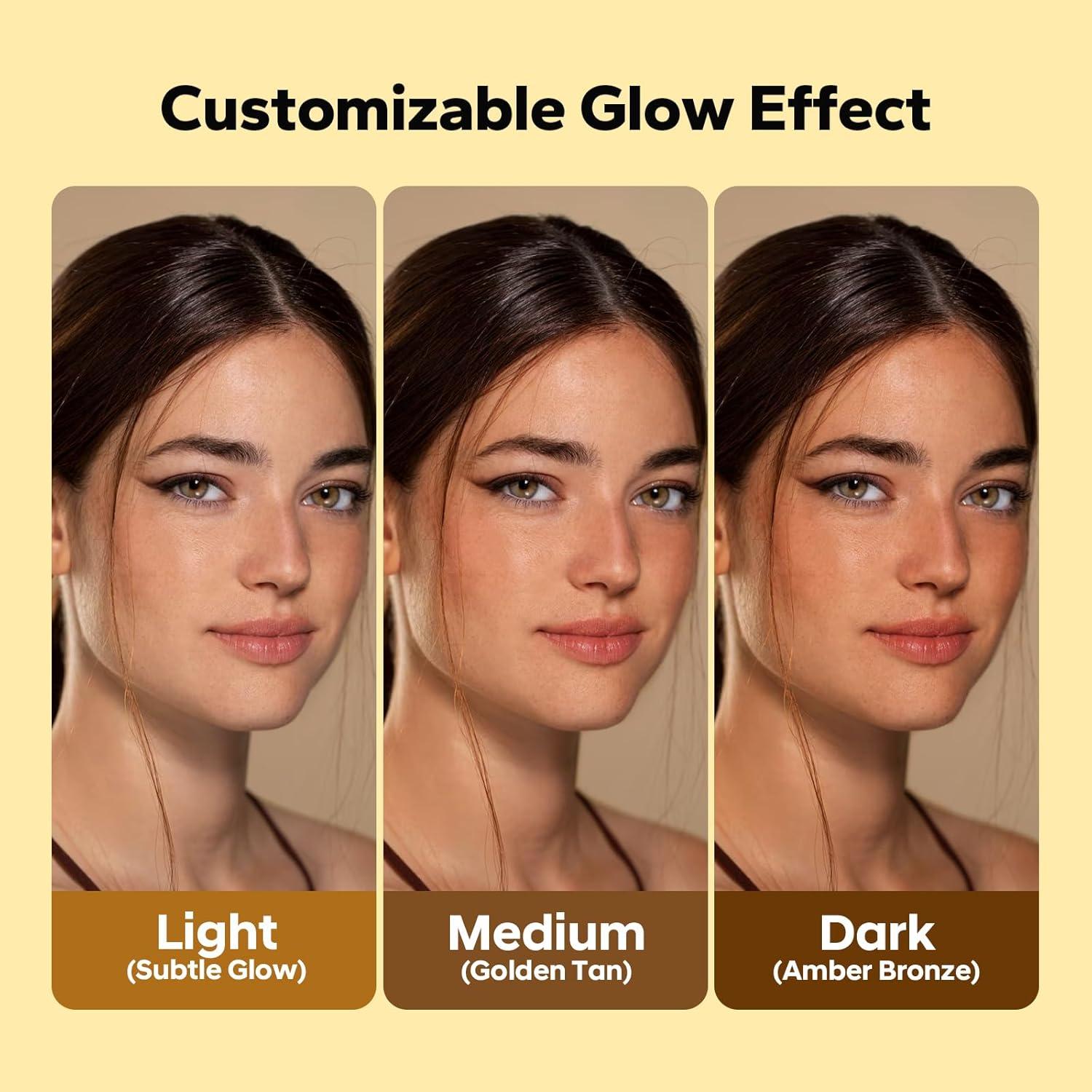 Gotas de bronceado facial SilkyShark 30 ml tono claro