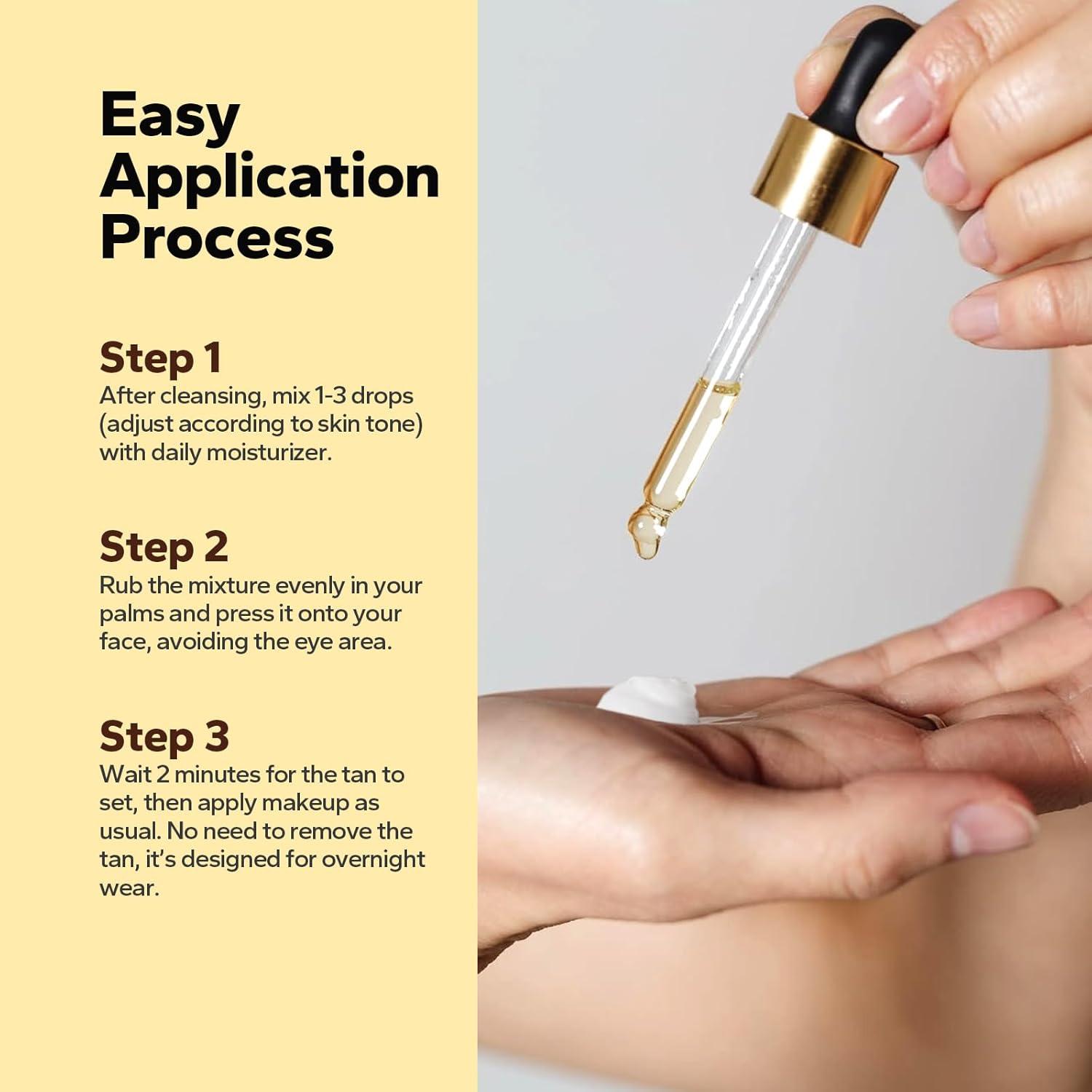 Gotas de bronceado facial SilkyShark 30 ml tono claro