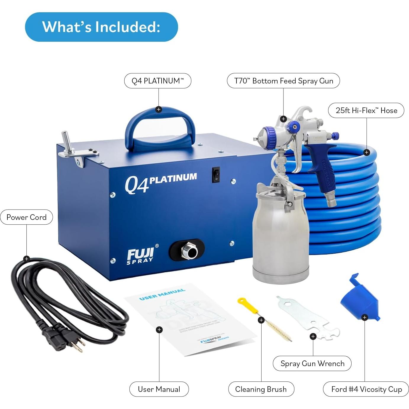 Sistema de Pulverización Fuji Spray 3004-T70 Q4 PLATINUM 0.95L