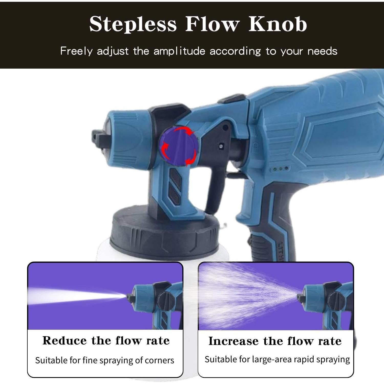 Pulverizador de pintura inalámbrico MAOGOOR 20V MAX 800ml