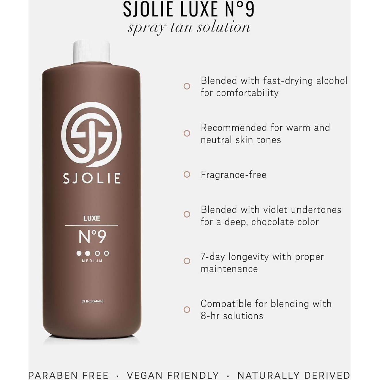 Bronceador en Spray Violeta SJOLIE Luxe 9 - 0.95L Hidratante