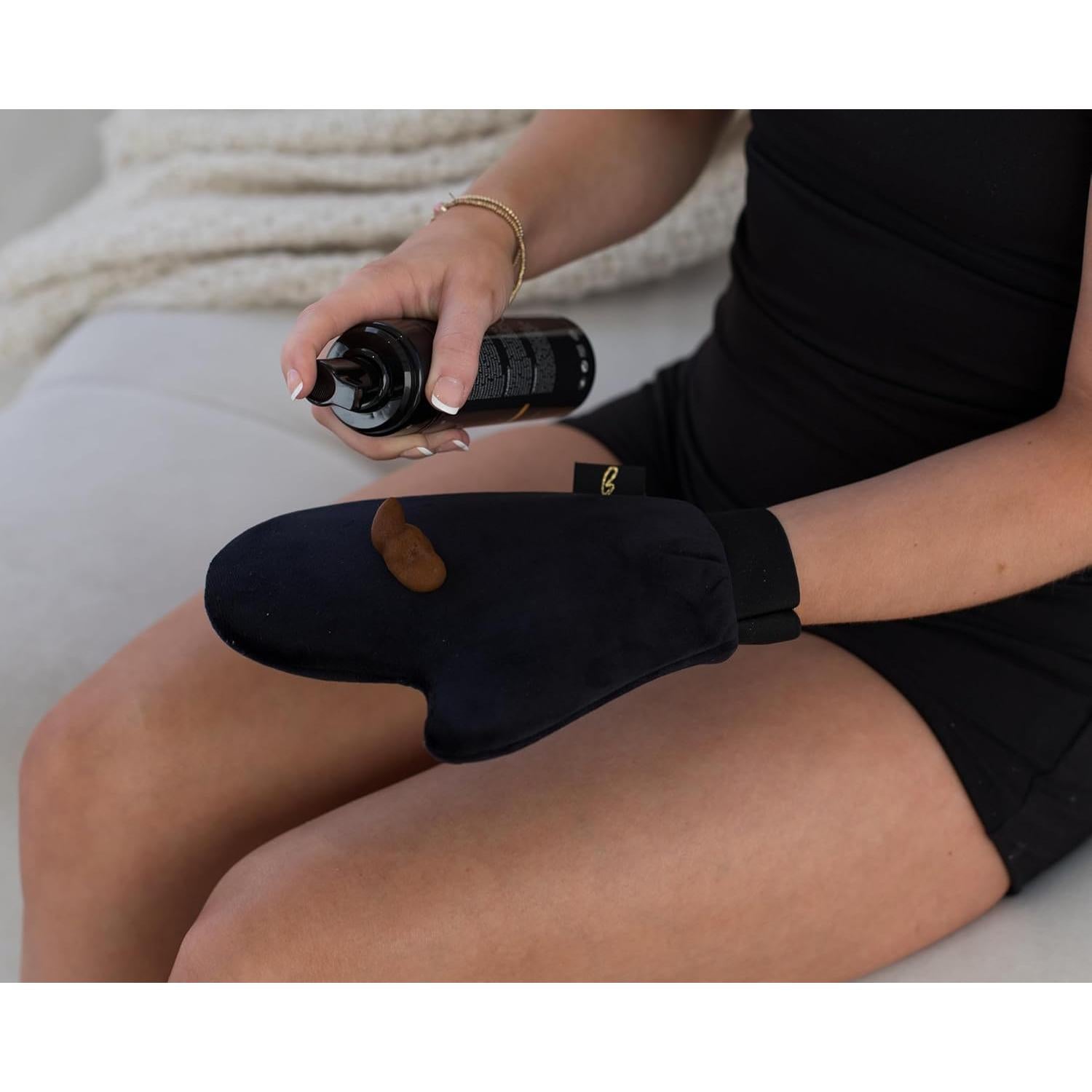 Mitón de Bronceado Luxe - Reutilizable y Lavable, Sin Rayas