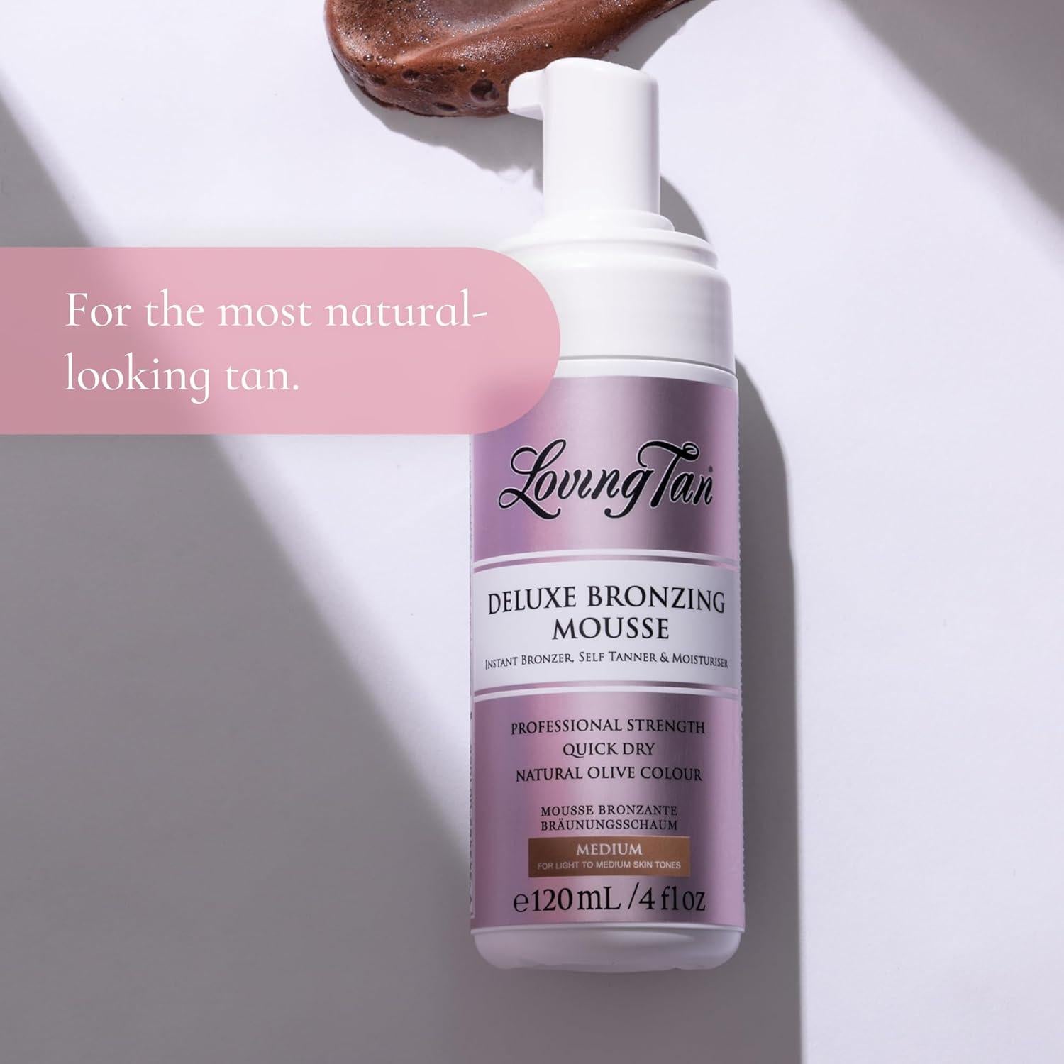 Mousse Bronceadora Deluxe Loving Tan 118ml + Guante Aplicador