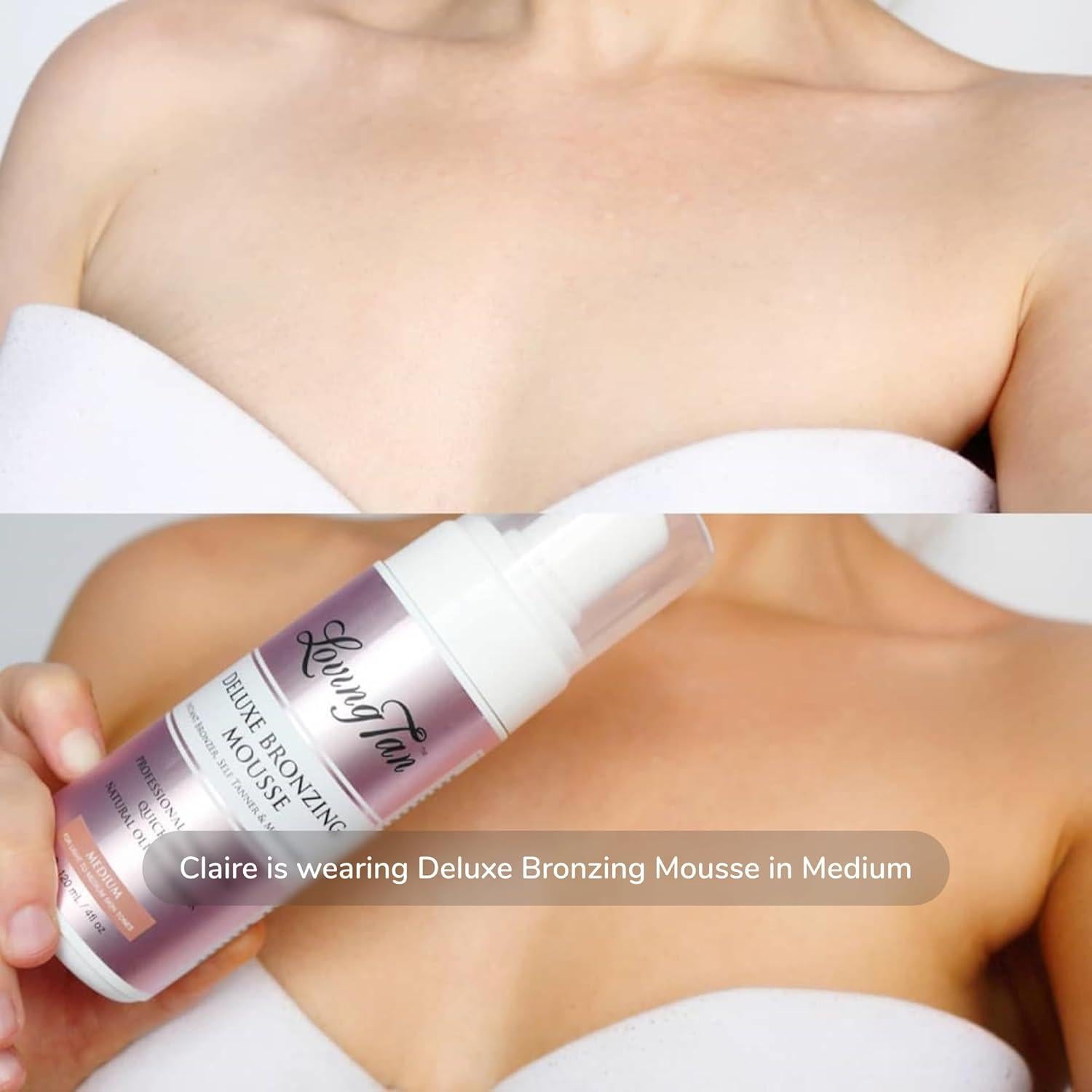 Mousse Bronceadora Deluxe Loving Tan 118ml + Guante Aplicador