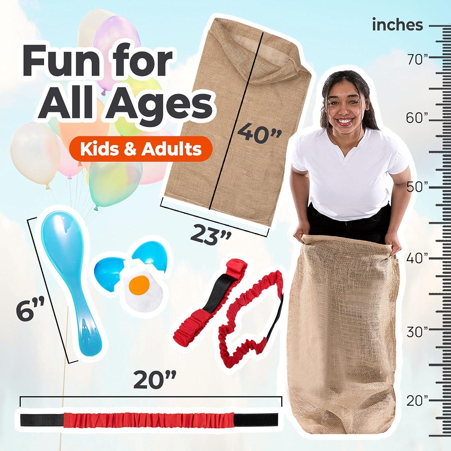 Kit de Juegos de Campo al Aire Libre - 4 Sacos de Papa y Más