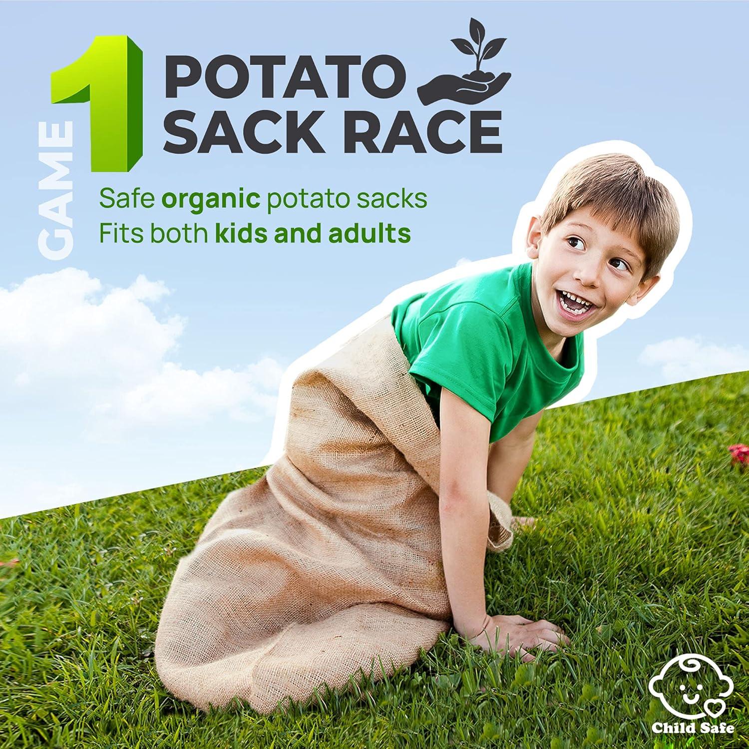 Kit de Juegos de Campo al Aire Libre - 4 Sacos de Papa y Más