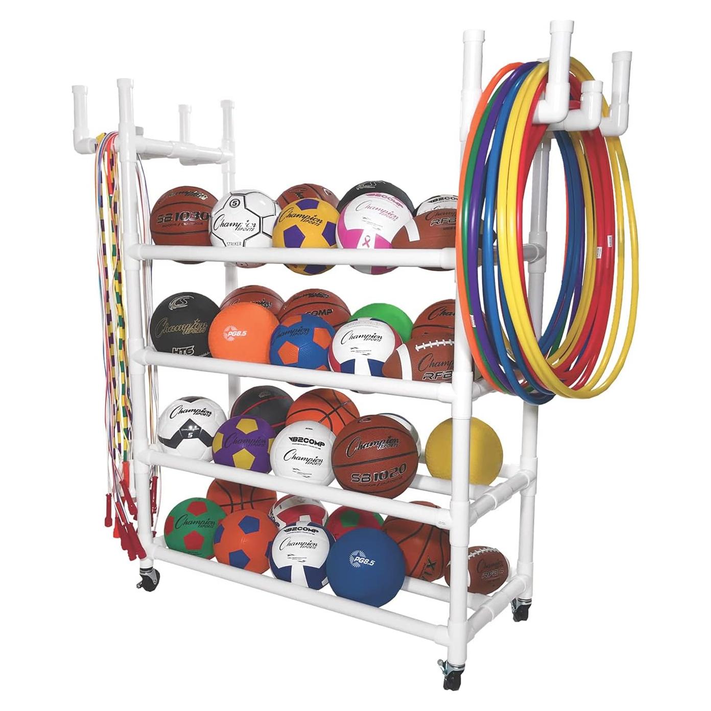 Carro de Equipos Deportivos Champion 4 Niveles Blanco