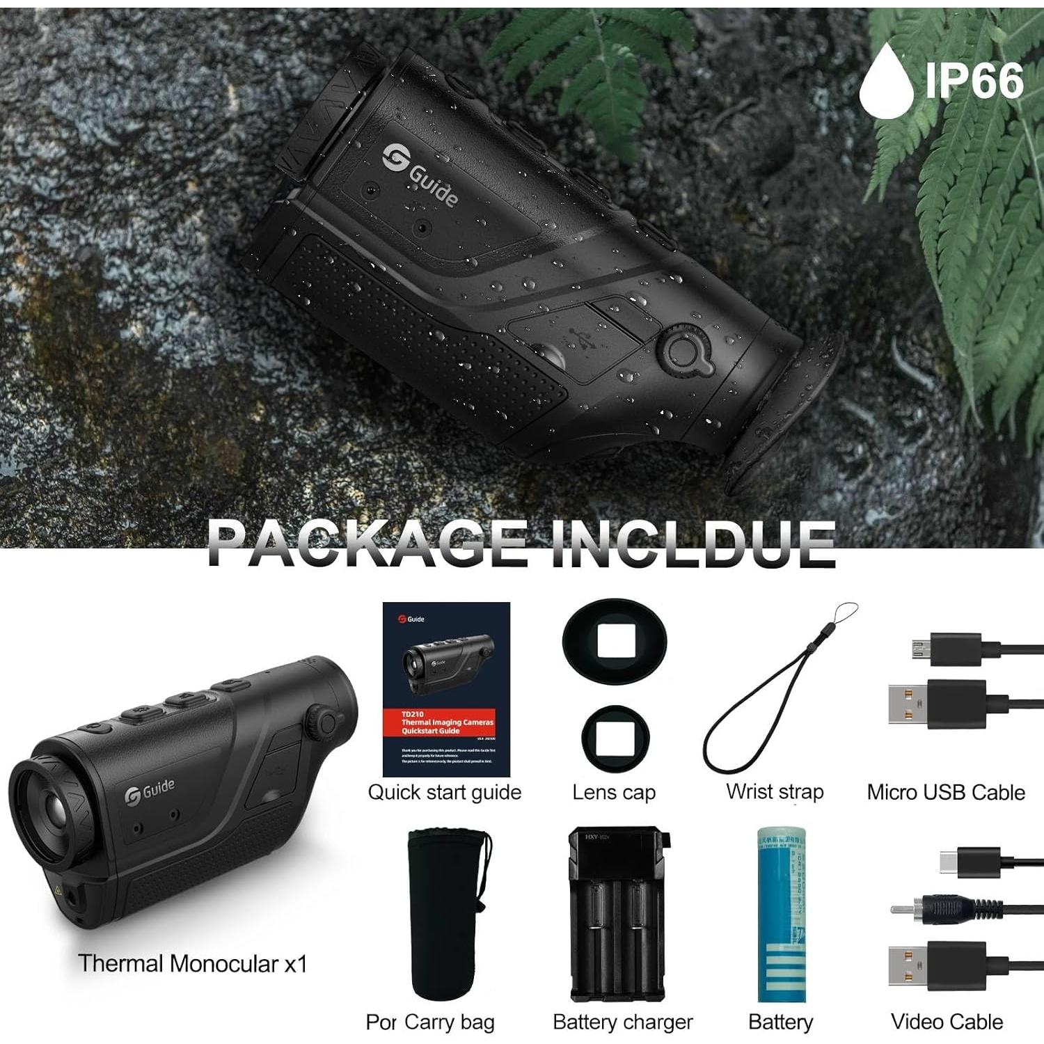 Monóculo Térmico Guide Sensmart TD210 256x192 Infrarrojo