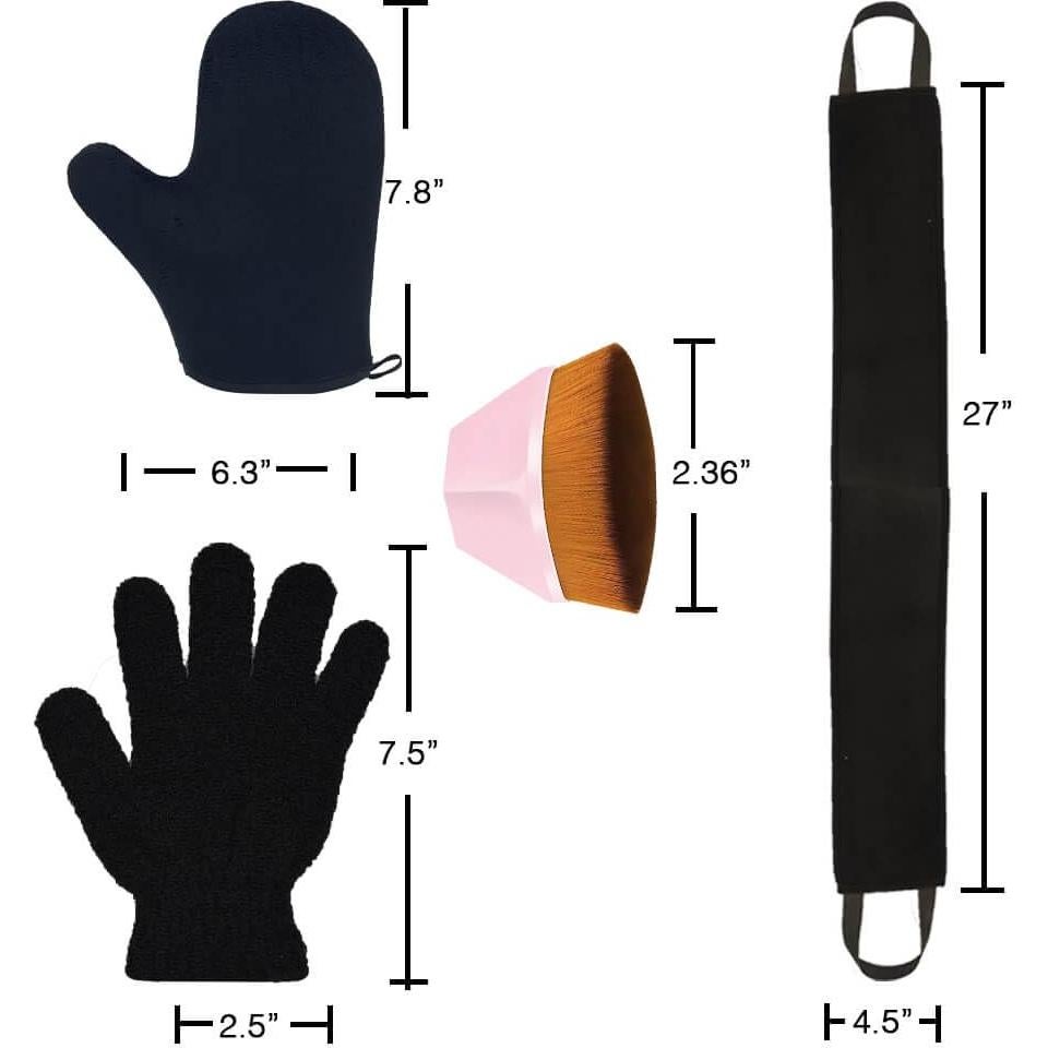 Kit de Autobronceado BOLITFU 4 en 1: Guante, Brocha y Más
