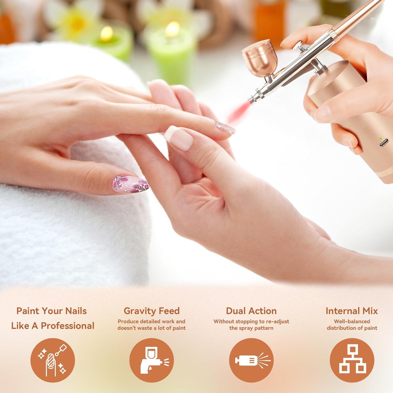 Kit de Aerógrafo Inalámbrico GEDSTMDRK AB-003 48PSI 0.3mm