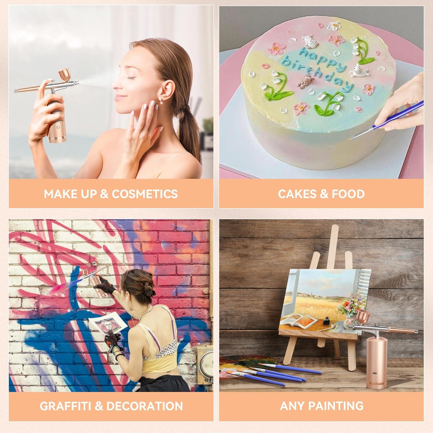 Kit de Aerógrafo Inalámbrico GEDSTMDRK AB-003 48PSI 0.3mm