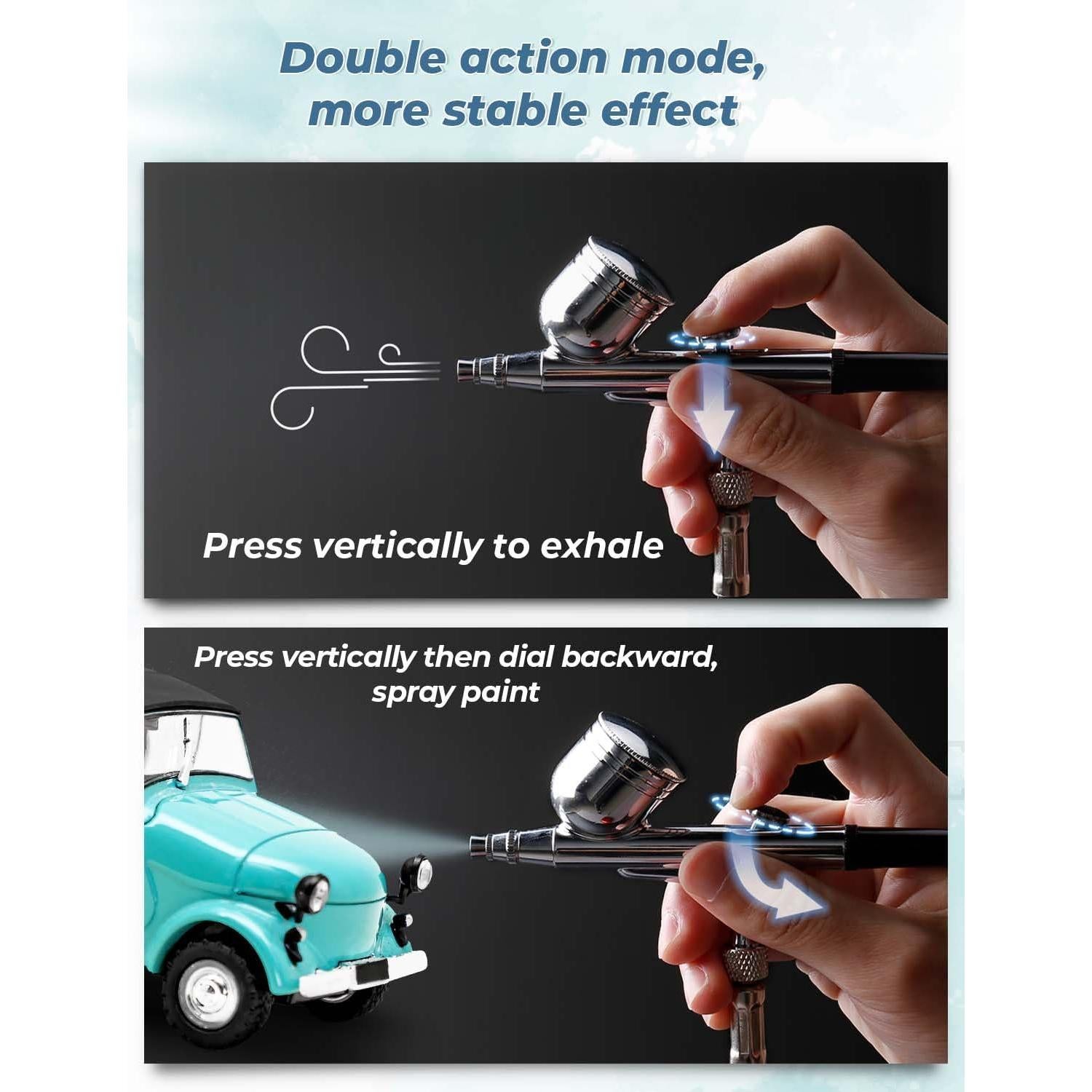 Kit de Aerógrafo Oasser con Compresor 40 PSI 10.5 L/min