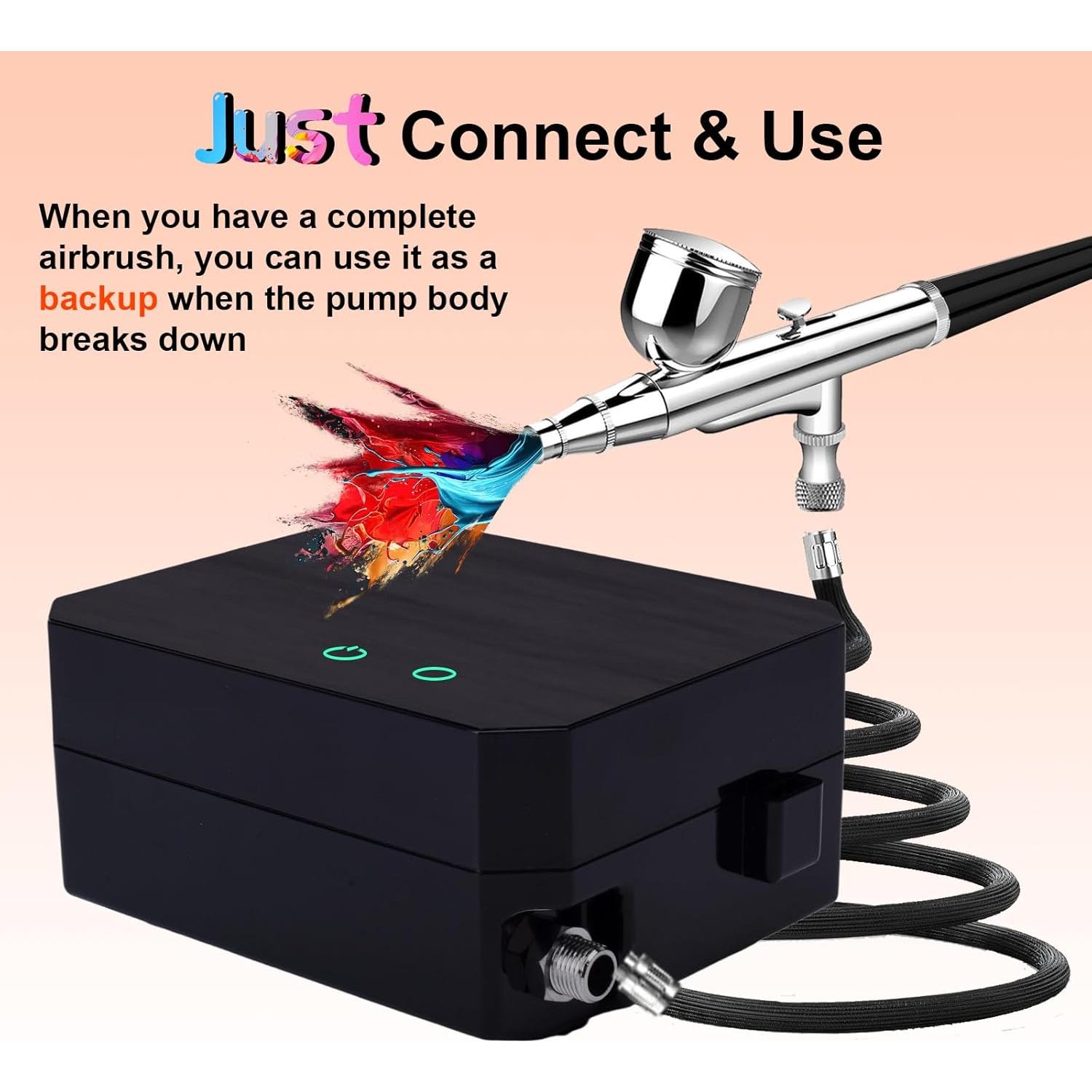 Compresor de Aerógrafo Portátil Gocheer 12V 52 PSI Negro