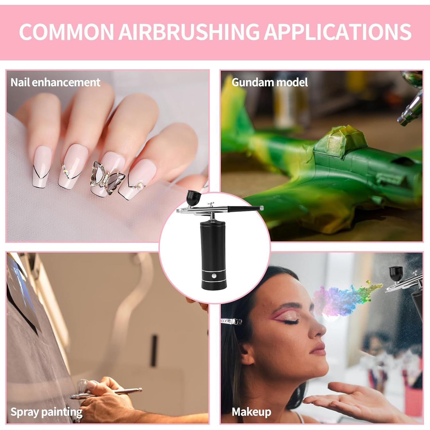 Kit de Aerógrafo Inalámbrico Crpen GX-777 con Compresor