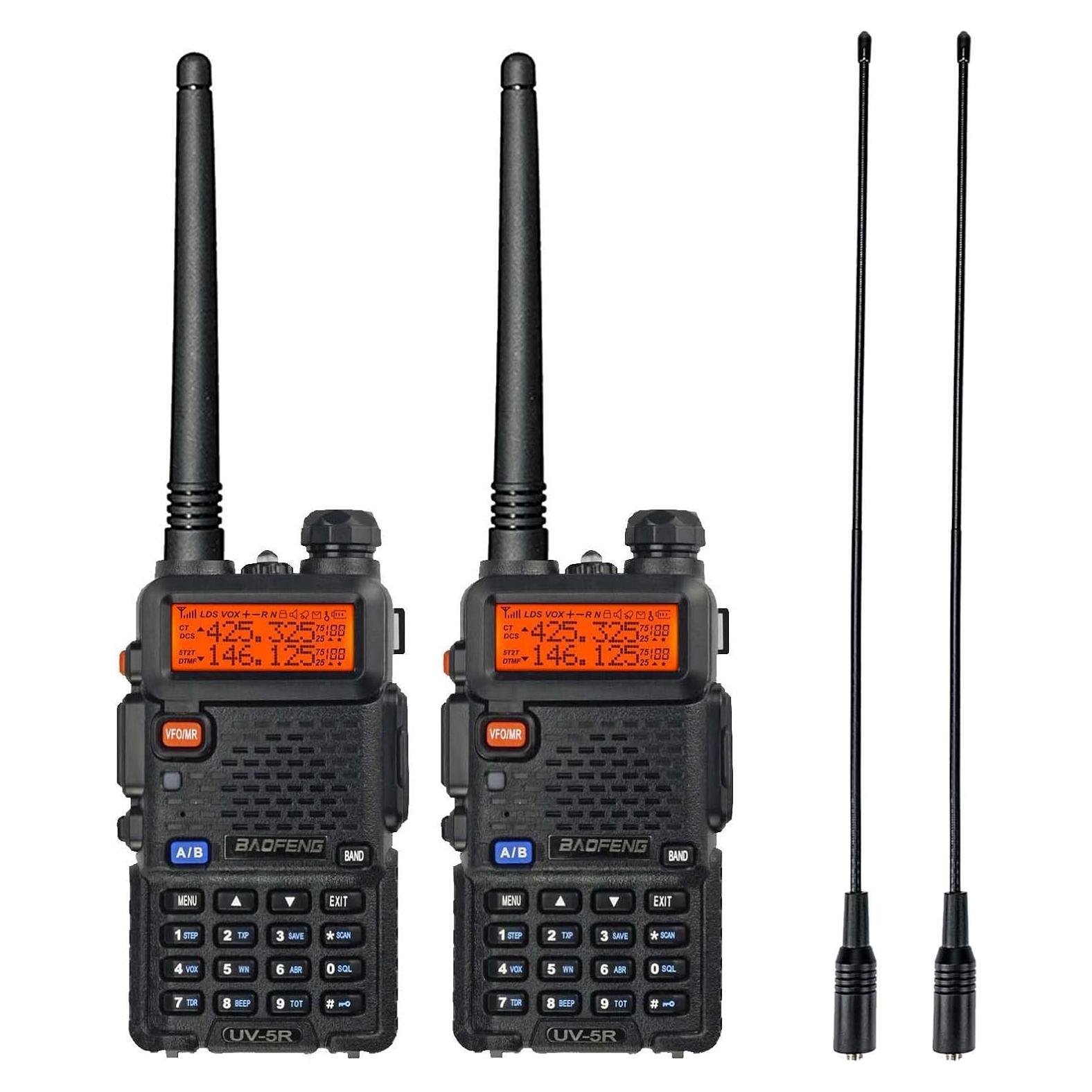 Radio BAOFENG UV-5R Portátil Doble Banda 2 Paquete